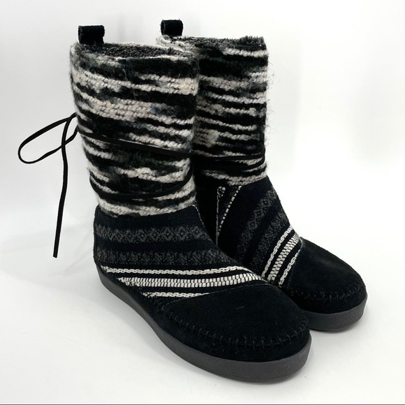 Toms black and white weather resistant boots - Picture 2 of 12